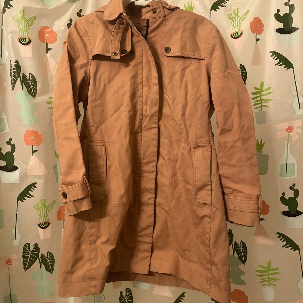 British Boden Trench Coat w/ Removable Hood
